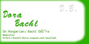 dora bachl business card